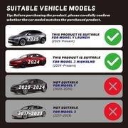 Car Interior Organizer Tray Silicone for Tesla Model Y and Model 3 Highland