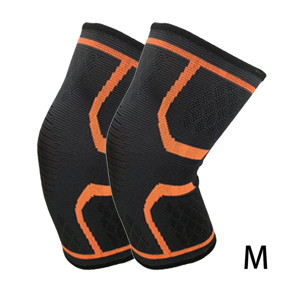 Pack de 2 rodilleras de compresión para correr, ciclismo, levantamiento de pesas, soporte, múltiples colores