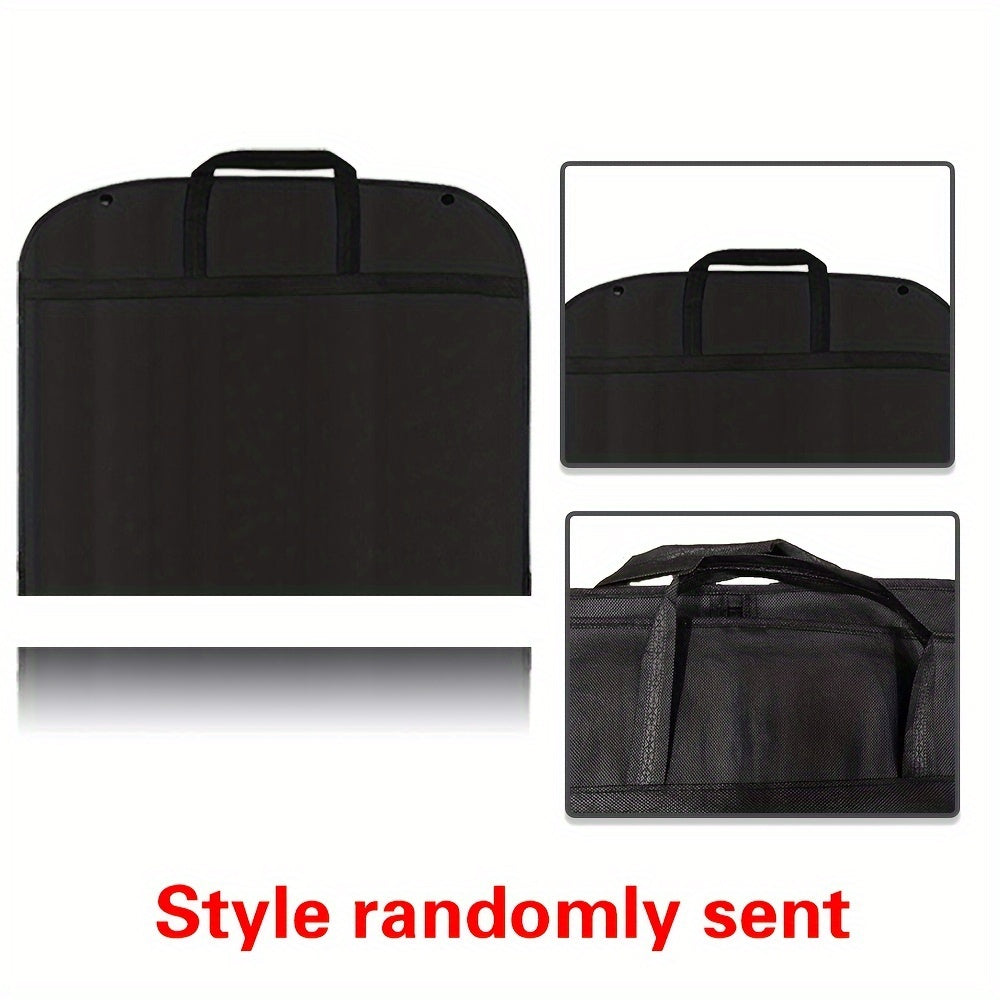 Pink Floral and Letter Print Garment Bag Foldable Moisture-Proof Travel Cover