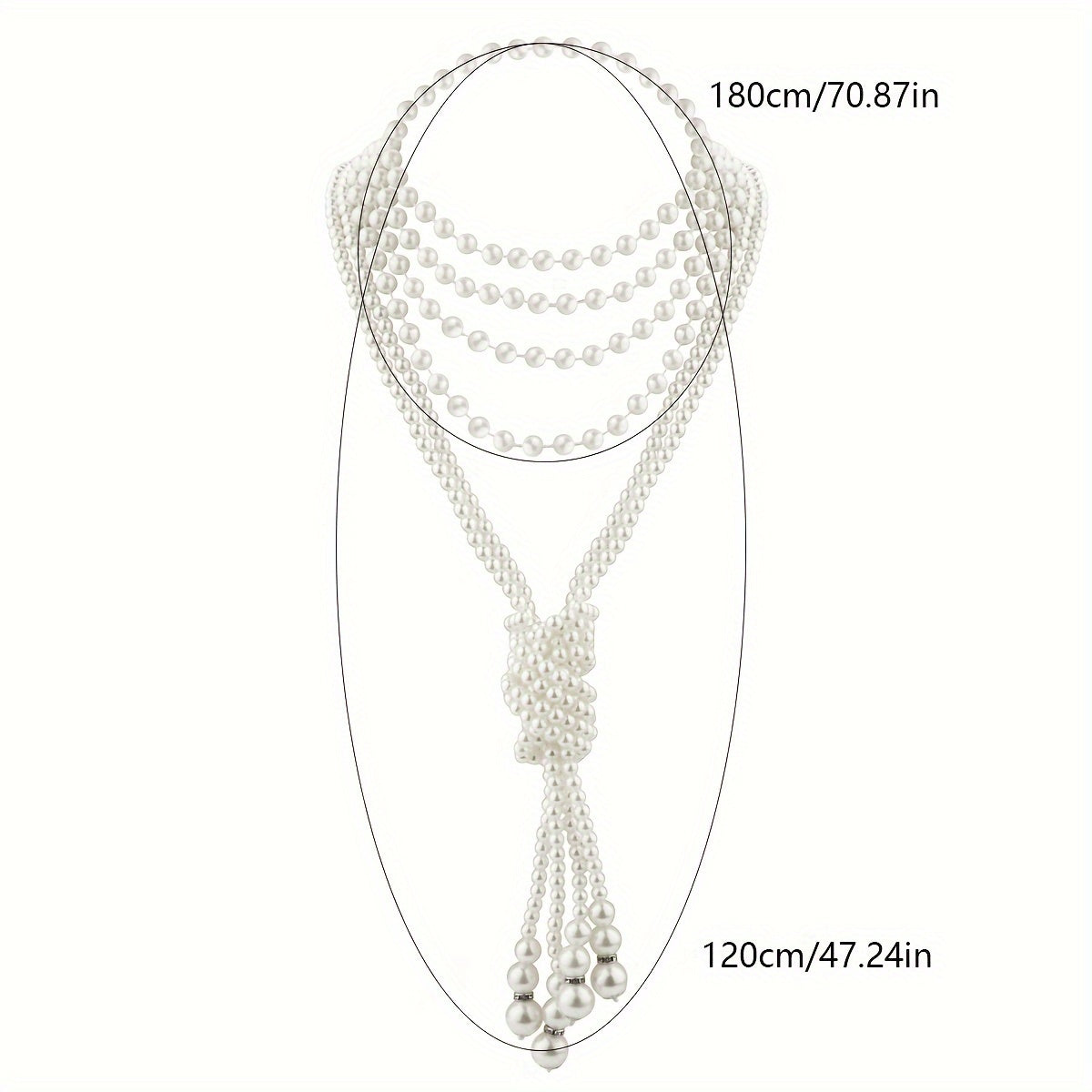 1920-yillardagi vintage uslubidagi faux marjon, uzun bo‘yoqli bejewellery, ayollar uchun flapper zargarlik buyumlari