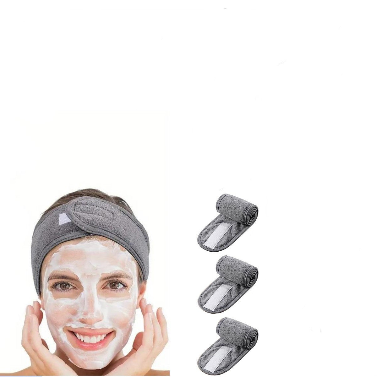 Women's Terrycloth Hair Tie for Washing Face and Makeup Removal