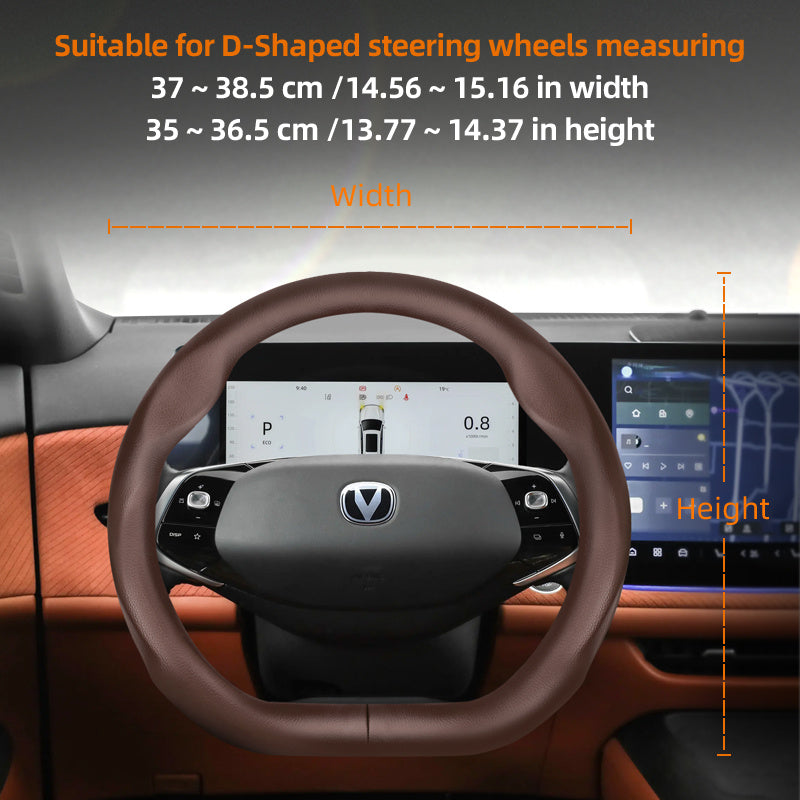 Universal Breathable PU Leather Steering Wheel Cover for Cars Black Burgundy Brown