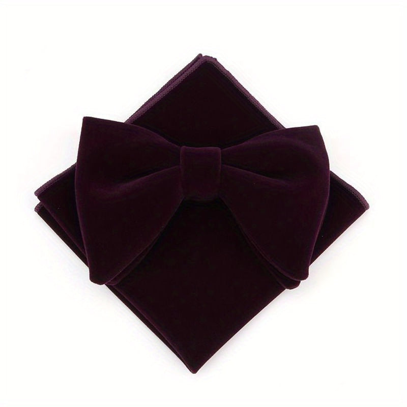 Men's Bow Tie and Pocket Square Set for Weddings Parties and Gifts