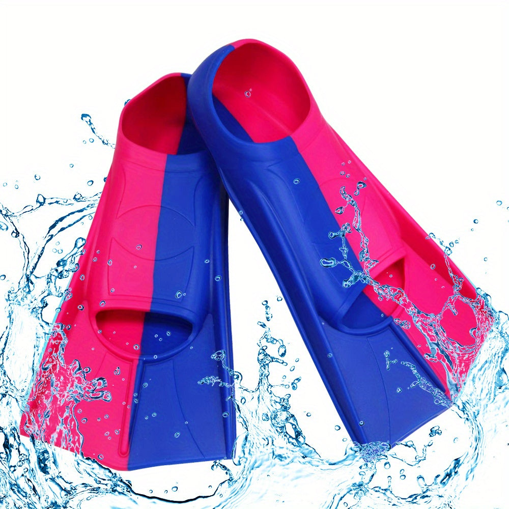 Kids Silicone Swim Fins for Beginners Full Foot Mixed Color