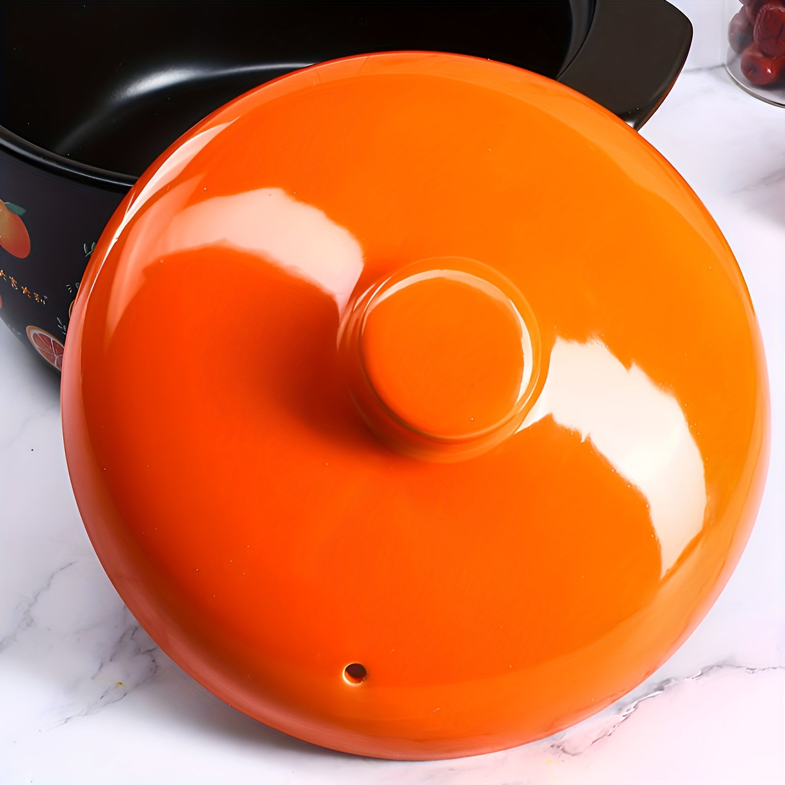 Gran cazuela de cerámica ovalada para sopas y guisos, para cocinas de gas e inducción