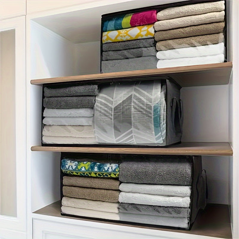 Large Foldable Storage Bag for Clothes and Blankets with Zippered Dustproof Cover