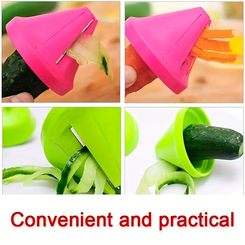 Vegetable Spiralizer 1pc Multi-Functional Kitchen Tool for Carrots Cucumbers and Fruits
