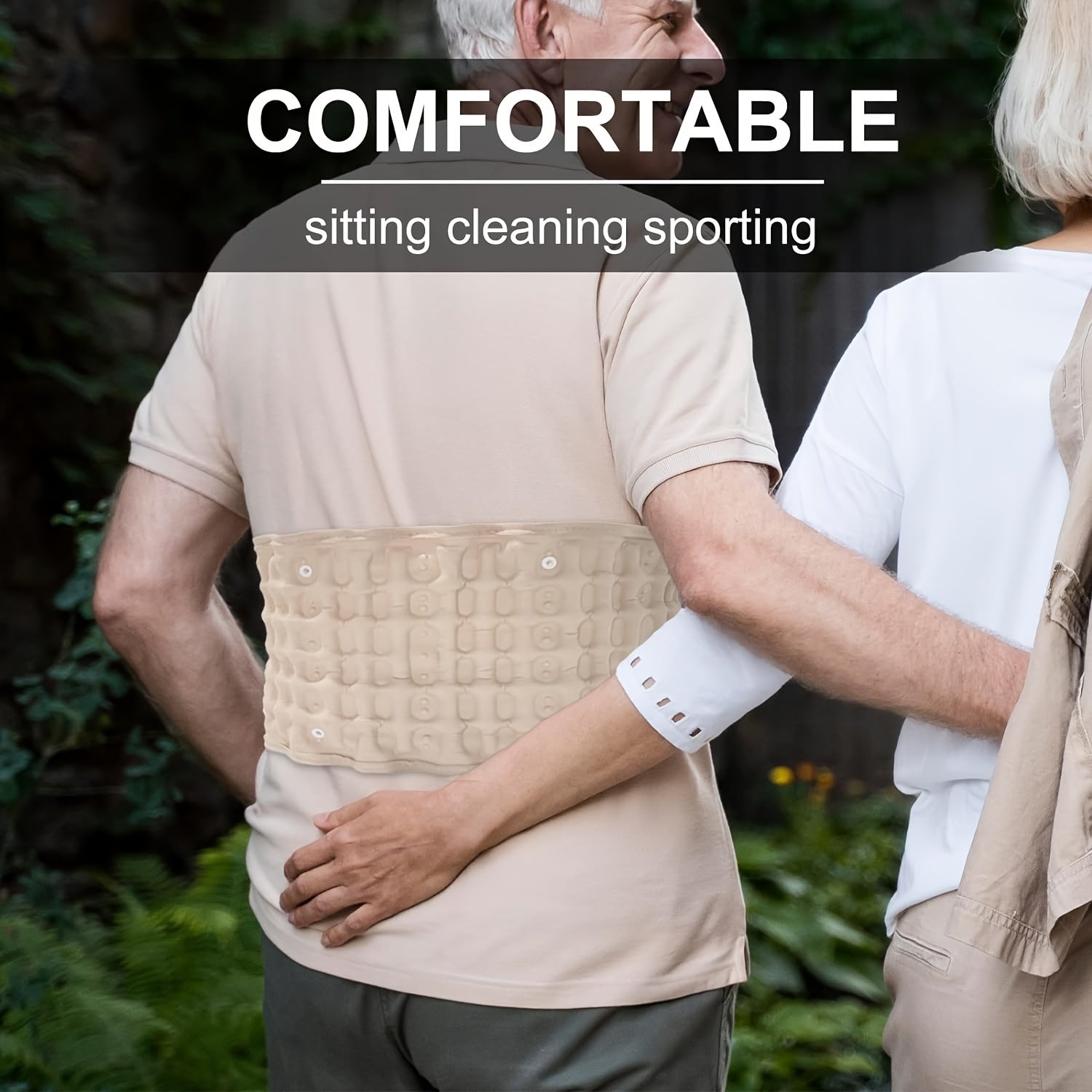 Inflatable Lumbar Support Belt for Waist Support During Sports and Daily Use