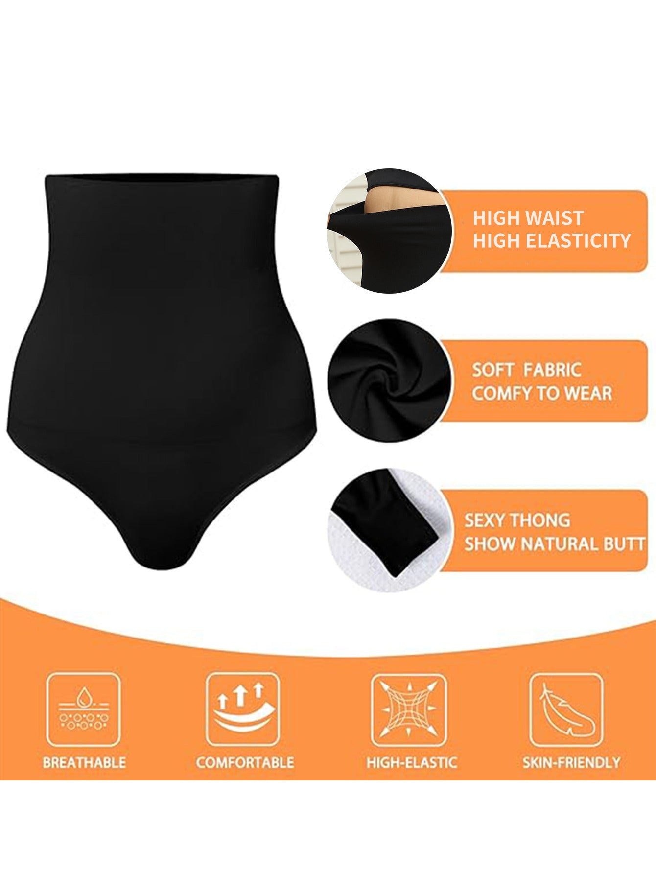 Women's Seamless Breathable Yoga Panties High Waisted All-Season Athletic Underwear