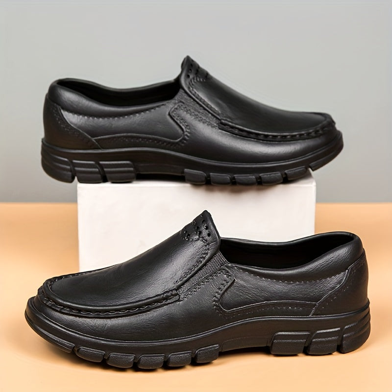Zapatos de trabajo slip-on para hombre de EVA, antideslizantes, resistentes al aceite, de caña baja y punta redonda para atención médica y servicios de alimentación