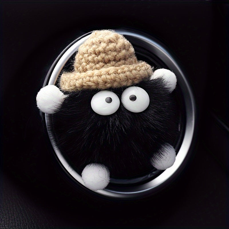 Автомобильный освежитель воздуха с ароматом персика, вязаная клипса на вентиляцию, украшение, длительная свежесть