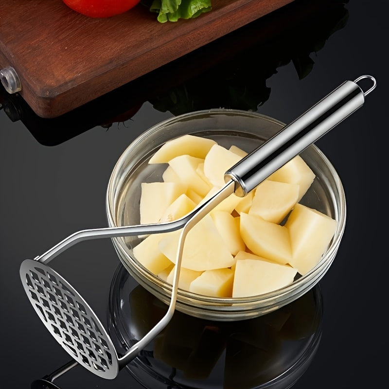Stainless Steel Potato Masher Food-Safe Kitchen Tool for Mashing Potatoes