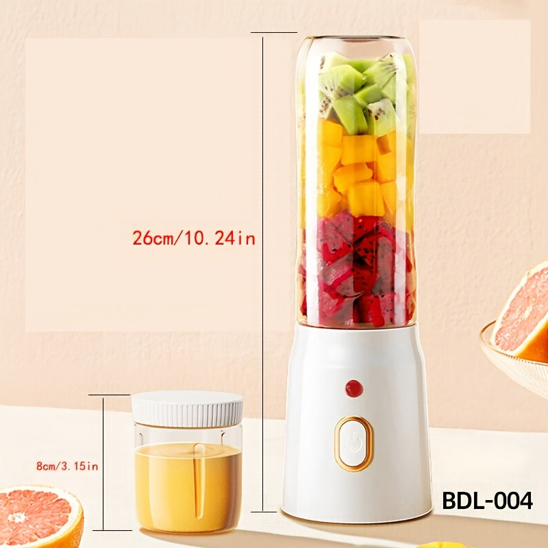 Portable Dual Cup Blender with 6-Blade Juice Container and Kitchen Tools
