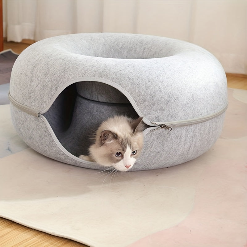 Large Cat Cave Bed for Multiple and Large Cats Indoor Detachable Washable