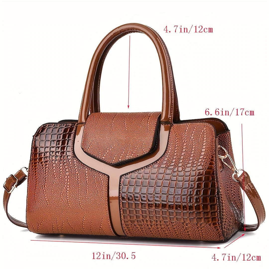 Women's Animal Print Crossbody Bag with Large Capacity and Adjustable Strap