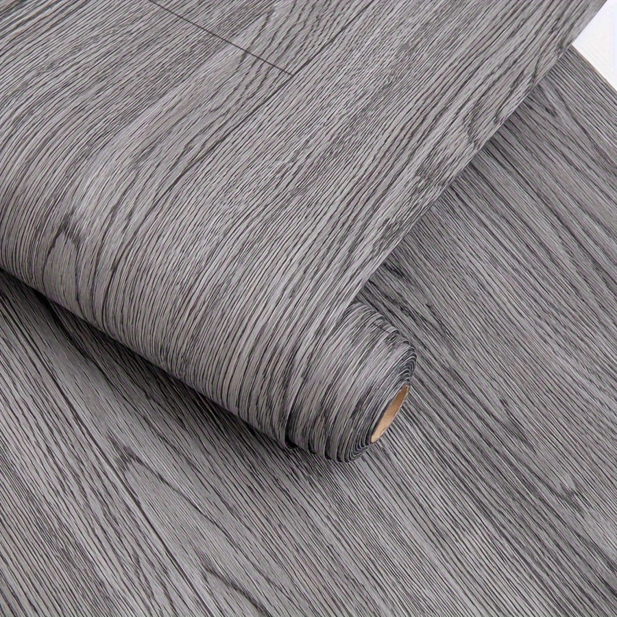 3D Retro Wood Grain Vinyl Floor Stickers Waterproof Peel and Stick Durable Easy to Clean for Home Rooms