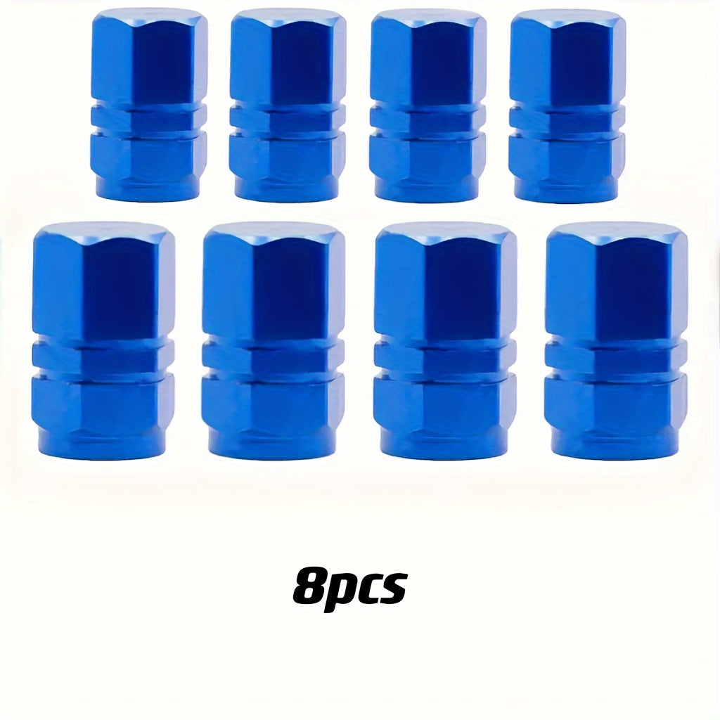 Durable Aluminum Tire Valve Caps 4/8/12 pcs Dustproof Easy to Install