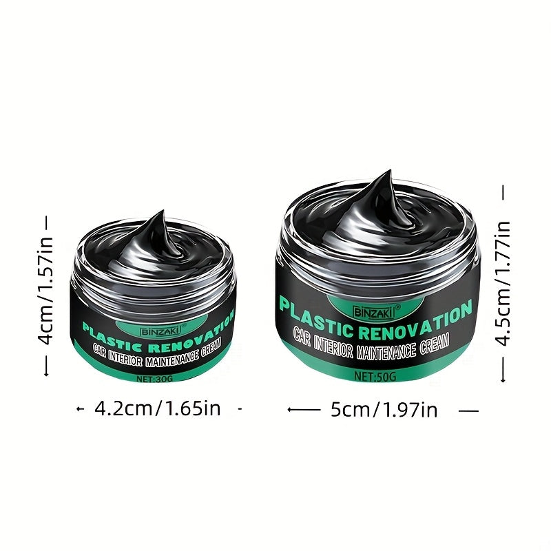 Car Interior Black Revitalizer Plastic Repair Cream for Dashboard and Tires