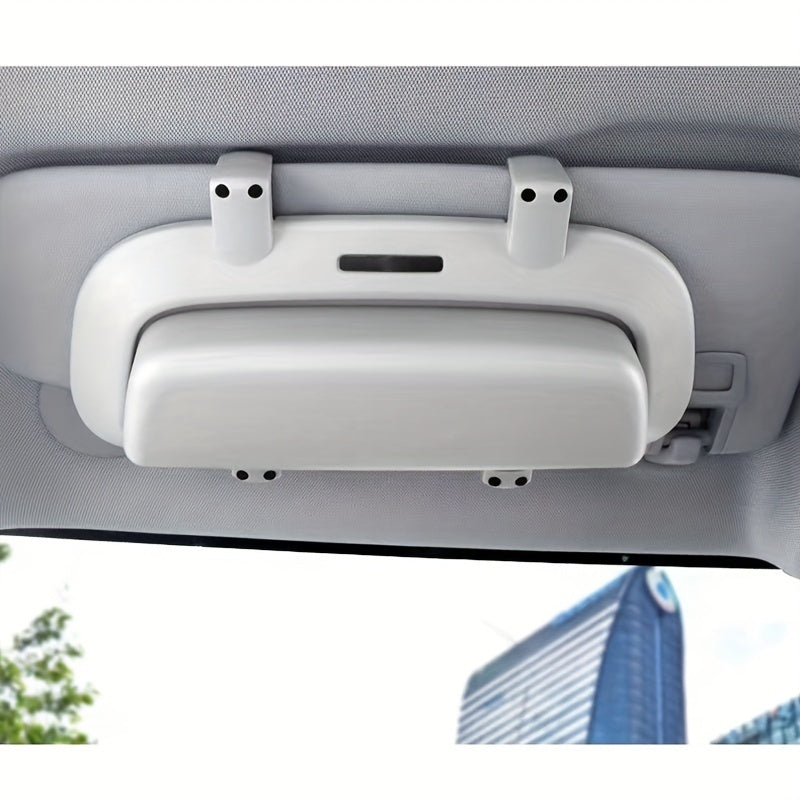 Universal avtomobil quyosh nuri visorining quyoshdan saqlovchi shisha qutisi saqlash va klip bilan