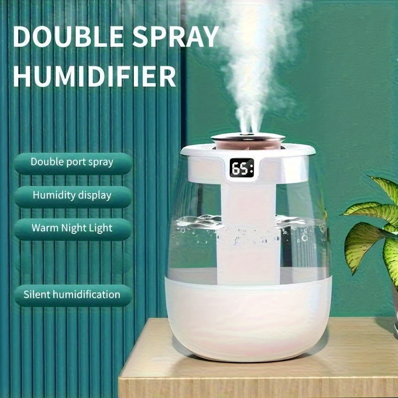 Large Mist Humidifier with USB Power for Bedroom and Desk Use