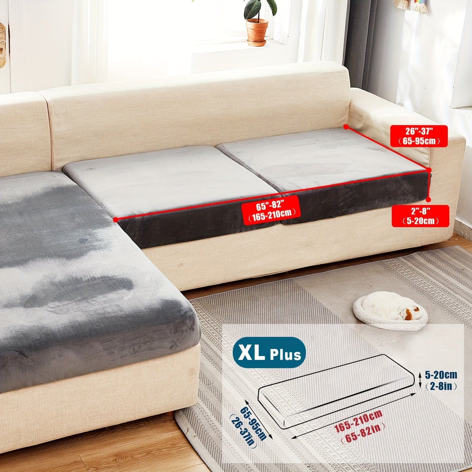 Велюровый чехол для дивана/подушки для домашних животных, пылезащитный и мягкий чехол для дивана для домашнего декора.