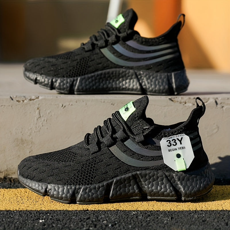 Ayollar uchun nafas oladigan knit platform sport poyafzallari, kundalik, bog‘lamli, sport kiyimlari, katta o‘lcham