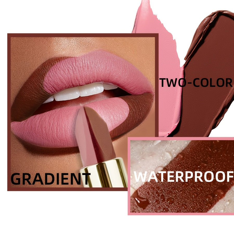 Женская матовая помада с двойным концом, стойкая, водостойкая, карандаш для губ