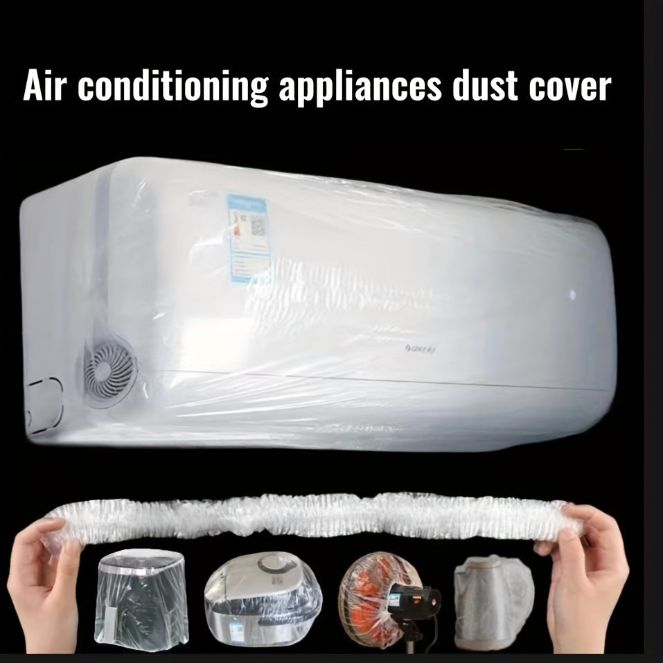 10 штук прозрачных одноразовых защитных чехлов для кондиционеров, вентиляторов и мелкой техники