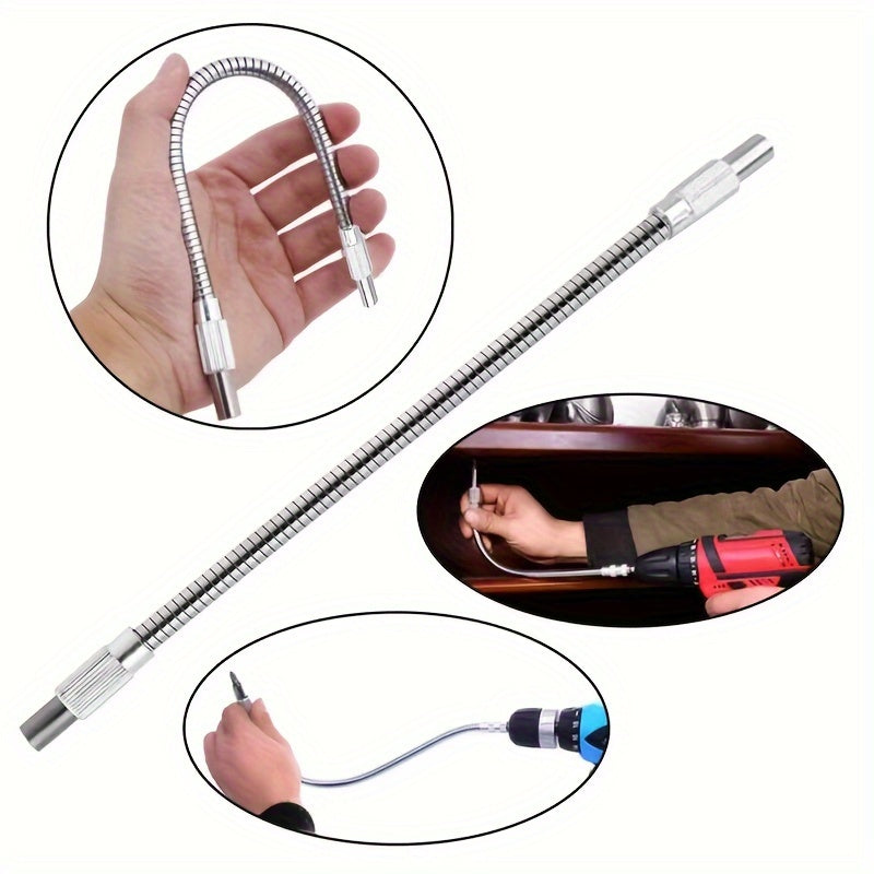 Гибкое удлинение вала электродрели 150-400 мм, многоугольная насадка для сверла