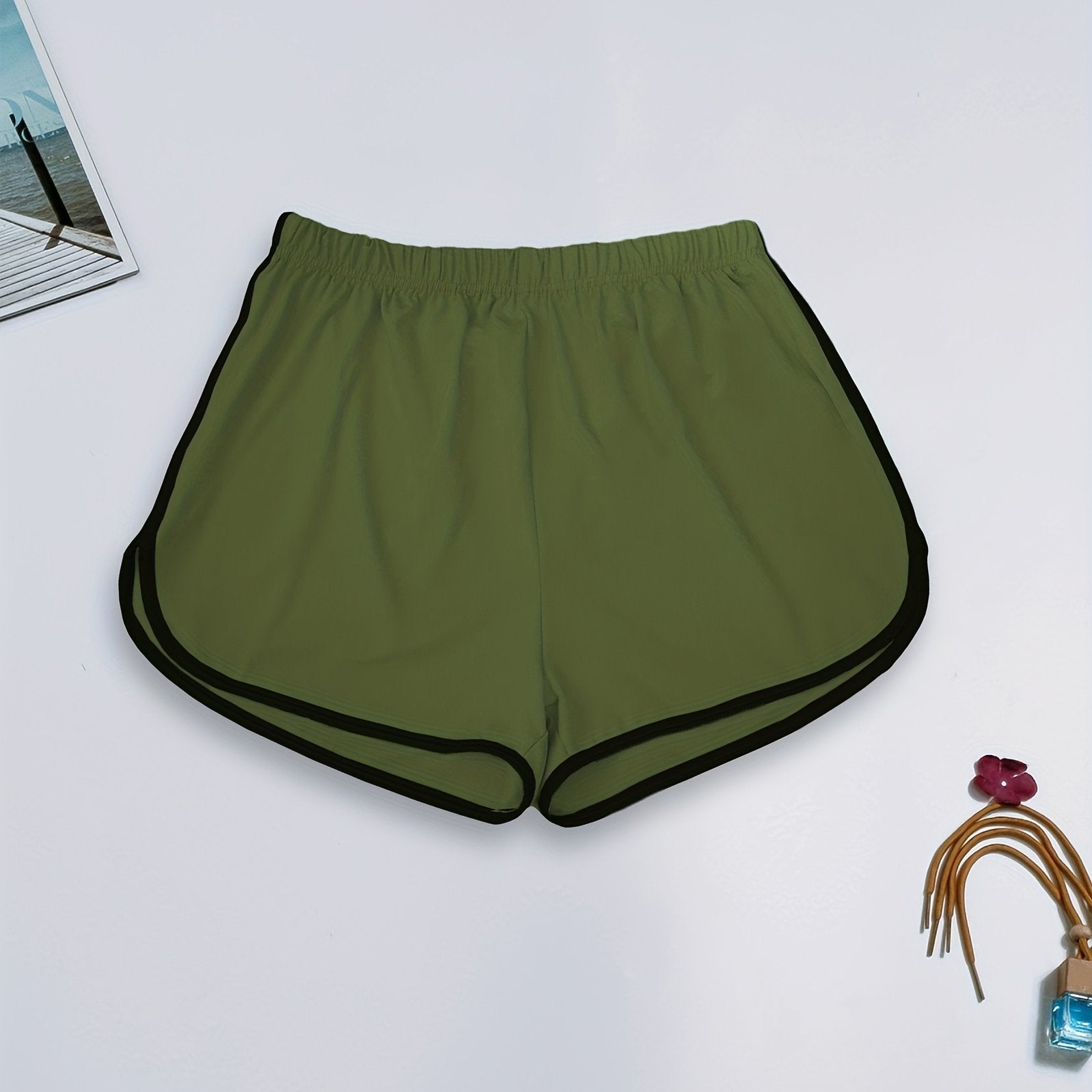 Women's Sleep Shorts Micro Elasticity Solid Color Comfortable Lounge Wear