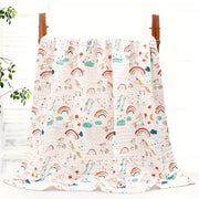 Baby Bath Towel Soft 6-Layer Gauze Muslin Swaddle Blanket for Newborns