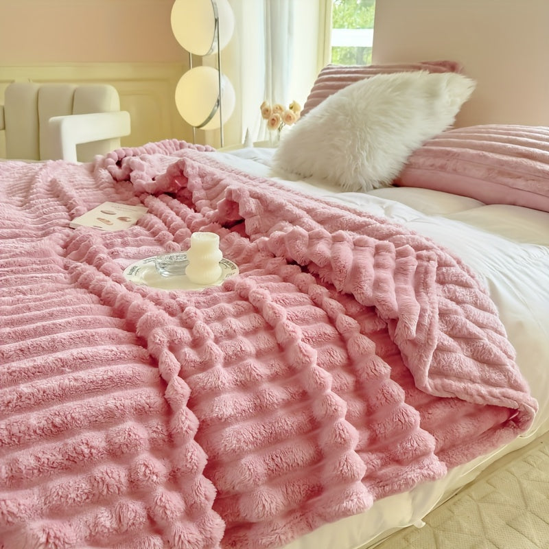 Cozy Thick Blanket for Bed Sofa Throw Soft Warm All-Season