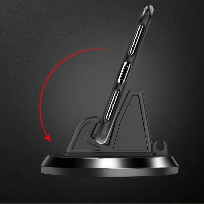 Soporte para teléfono de coche de silicona, soporte de escritorio con rotación de 360°, accesorio antideslizante para coche