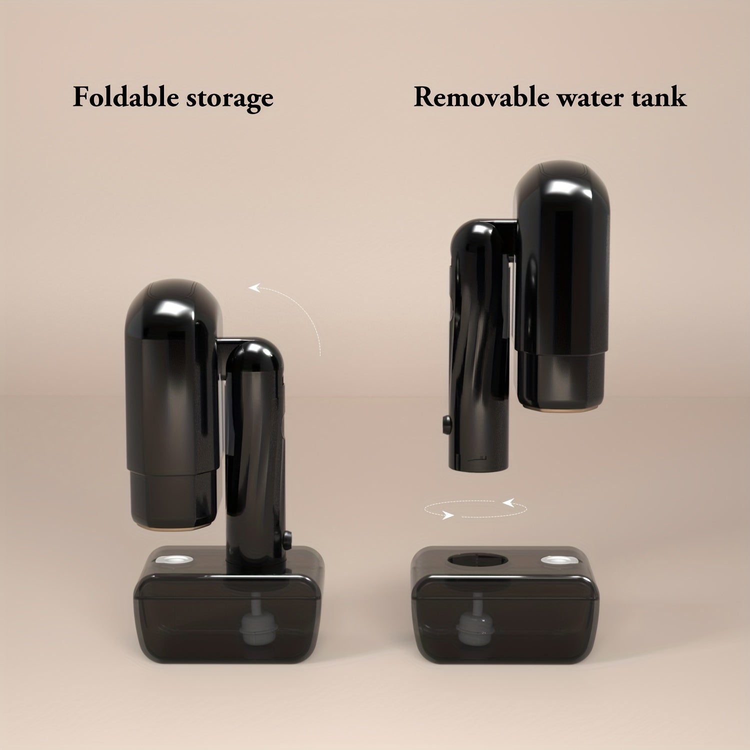 Vaporizador portátil de prendas de 1800W con pantalla de temperatura y depósito de agua de 330ML