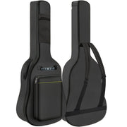 Estuche de guitarra de tela Oxford negra para guitarras acústicas y clásicas con acolchado grueso