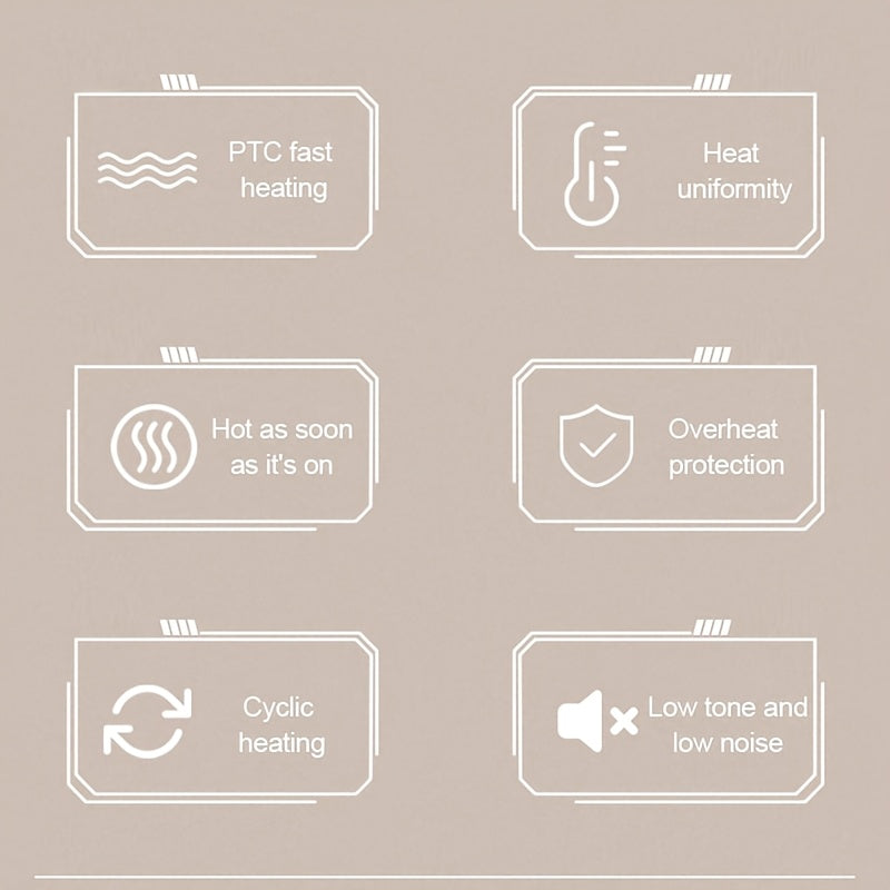 Portable Desktop Electric Heater for Home Office Dorm Room Small Space