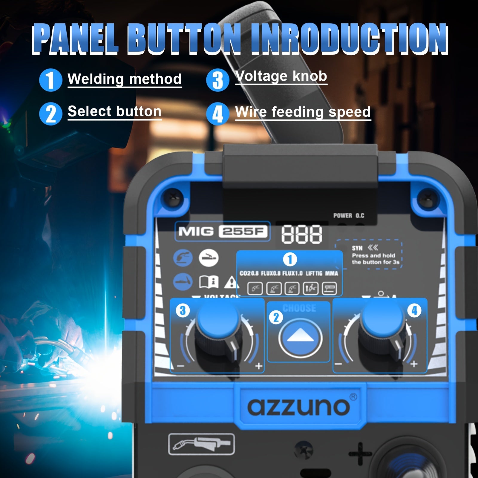 Máquina de soldadura con escudo de gas CO2 4 en 1 portátil MIG MMA TIG LIFT para uso doméstico