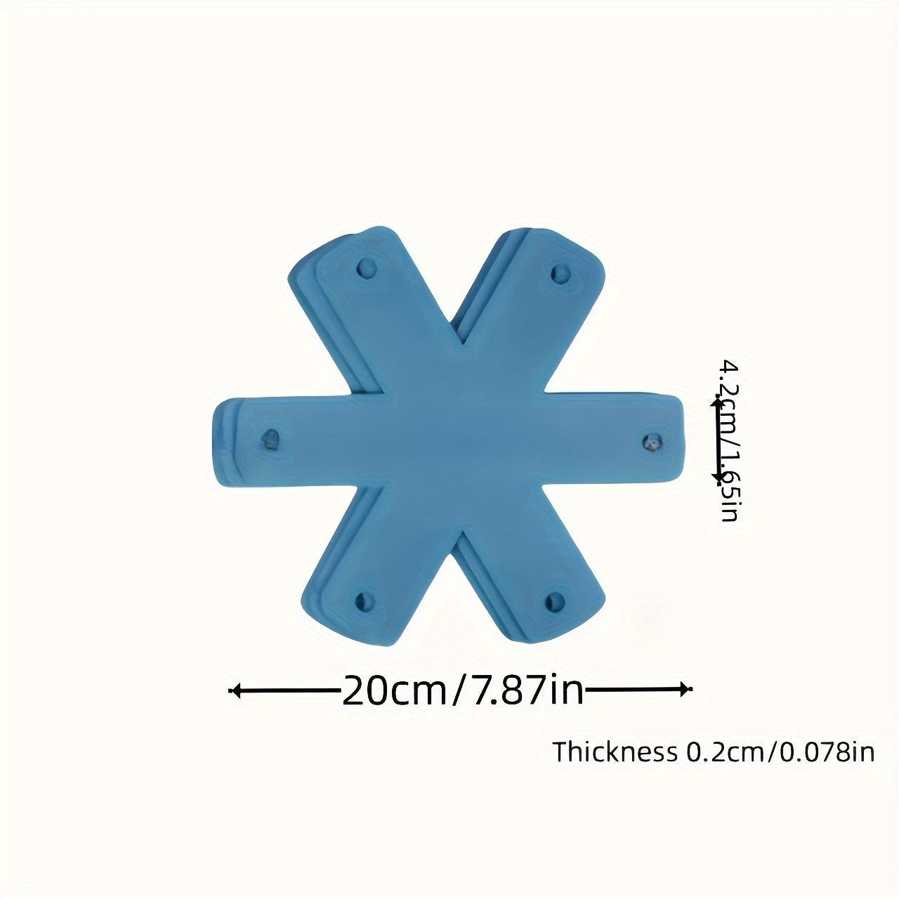 Set of 6 Round Felt Pot Holders Heat Resistant Non-Slip Kitchen Mats for Pots and Dishes