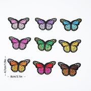 Ironing Cloth Patches Set 42pcs Embroidery Designs for Girls Sunflower Chrysanthemum Butterfly