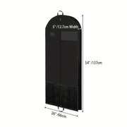 Heavy Duty Garment Bag for Dresses and Coats with Zipper Travel Storage