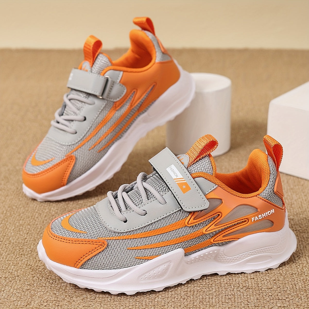 Детские кроссовки из полосатой ткани для мальчиков и девочек до 14 лет, повседневные, для бега, походов