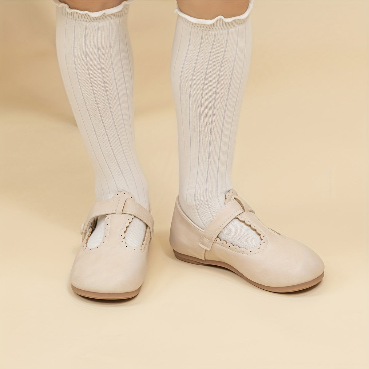 Zapatos Mary Jane para niñas, casuales, antideslizantes, para todas las estaciones, con punta redonda y adorno de picos