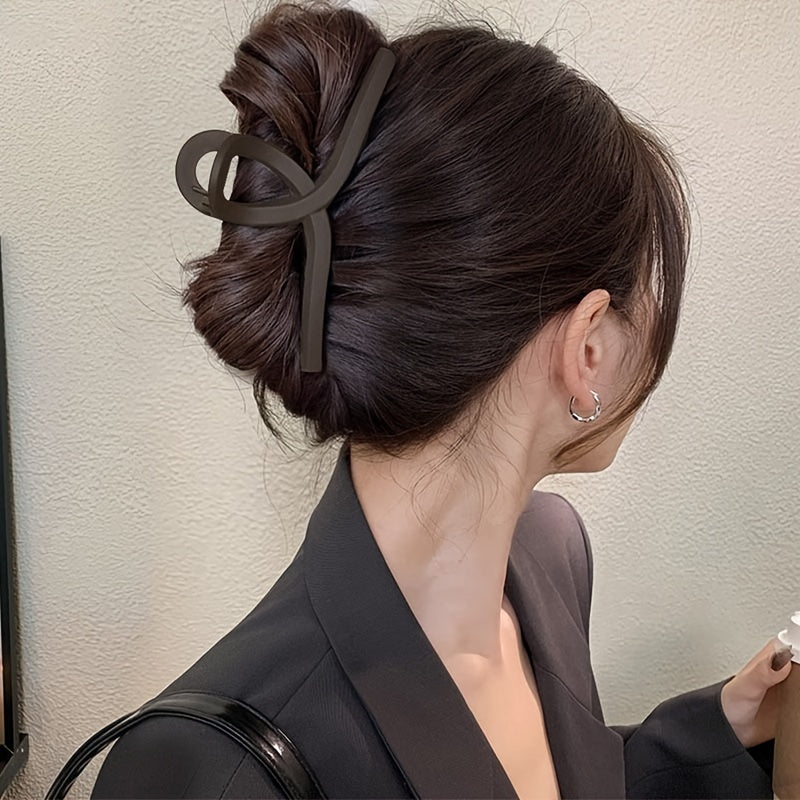 Large Hair Claw Women’s Shark Clip Cross Design for Thick and Thin Hair