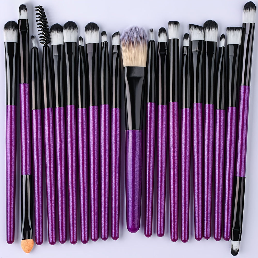 Women Makeup Brush Set 34 Pcs Soft Synthetic Hair Eye Shadow Foundation