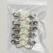 Stainless Steel Laundry Clips Pack of 10 or 20 with Hooks for Hanging Clothes and Organizing