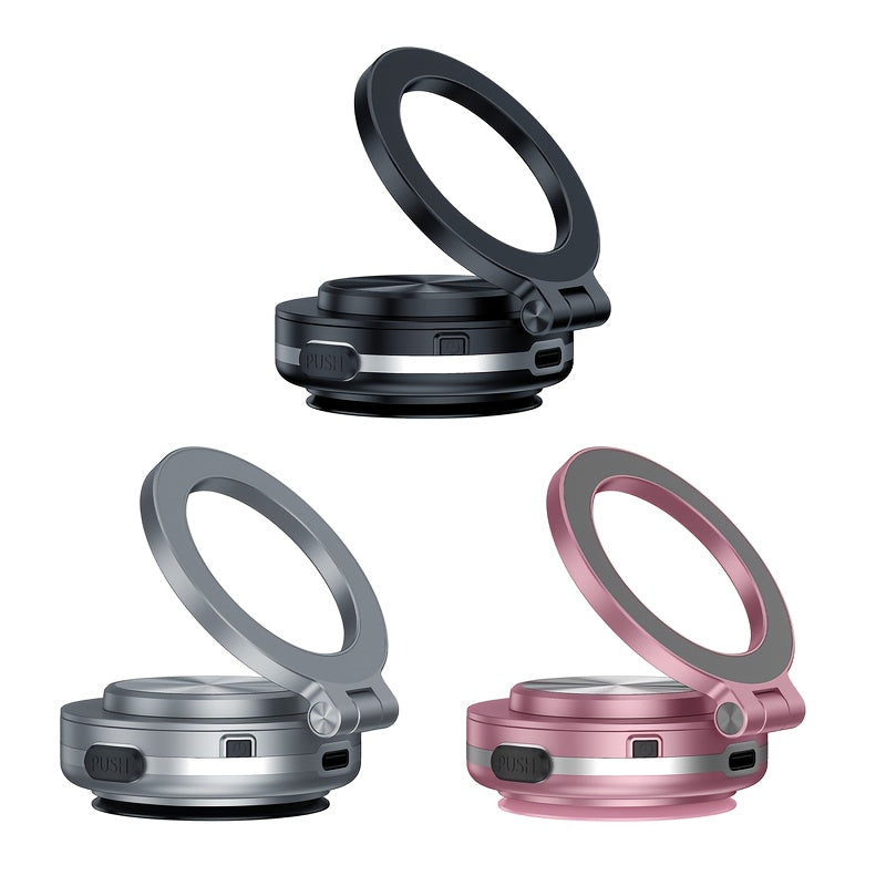 All Metal Magnetic Car Phone Mount Foldable 360° Rotatable Hands-Free Holder