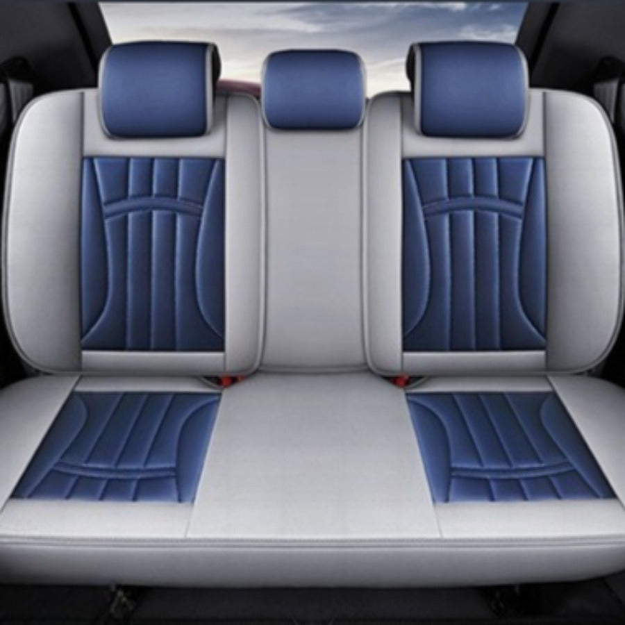 Avtomobil o'rindiq qoplamalari va pol matolari to'liq to'plam ko'k va kulrang, aşınmaya qarshi, sirpanmaydigan