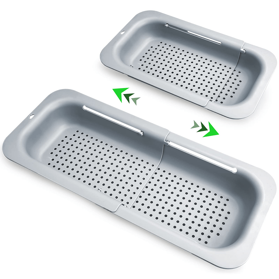 Extendable Collapsible Sink Colander and Strainer for Fruits and Vegetables