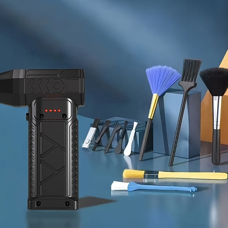 Портативный беспроводной воздуходув с мощным турбинным вентилятором 130 000 об/мин