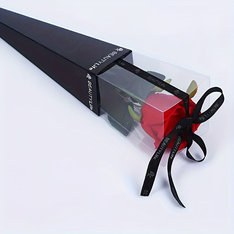 Элегантные складные подарочные коробки для букетов из ПВХ к Дню святого Валентина и Дню матери, набор 10